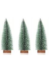 Albero di Natale Pino 3 unità da 5,5x10 cm