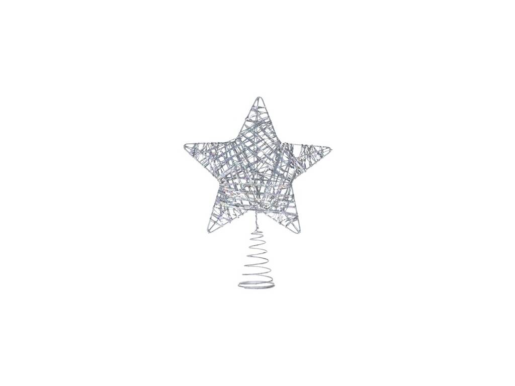 Ornamento Stella da 24x18,5x3,5 cm per la punta dell'albero di Natale