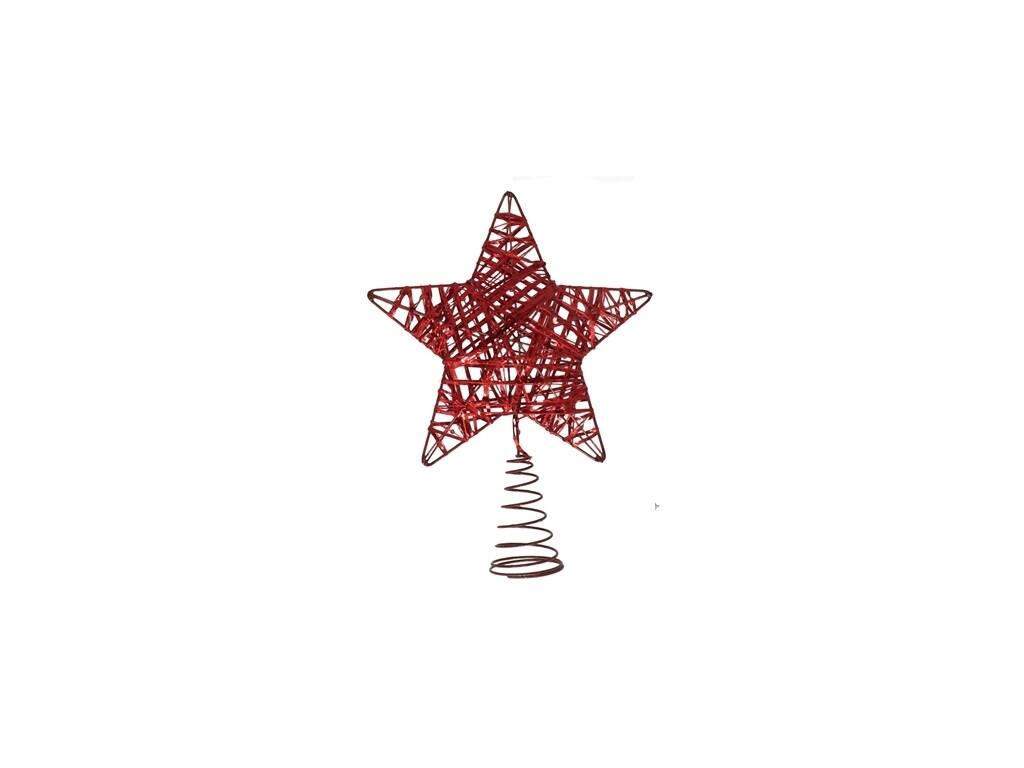 Ornamento Stella da 24x18,5x3,5 cm per la punta dell'albero di Natale