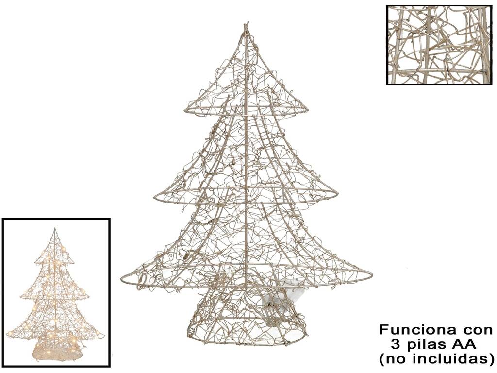 Sapin de Noël bleu clair de 48 cm avec 30 lumières chaudes