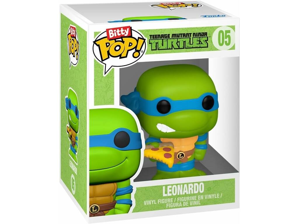 Funko Pop Bitty Rides Tartarughe Ninja Figura Leonardo e furgone delle tartarughe 83626
