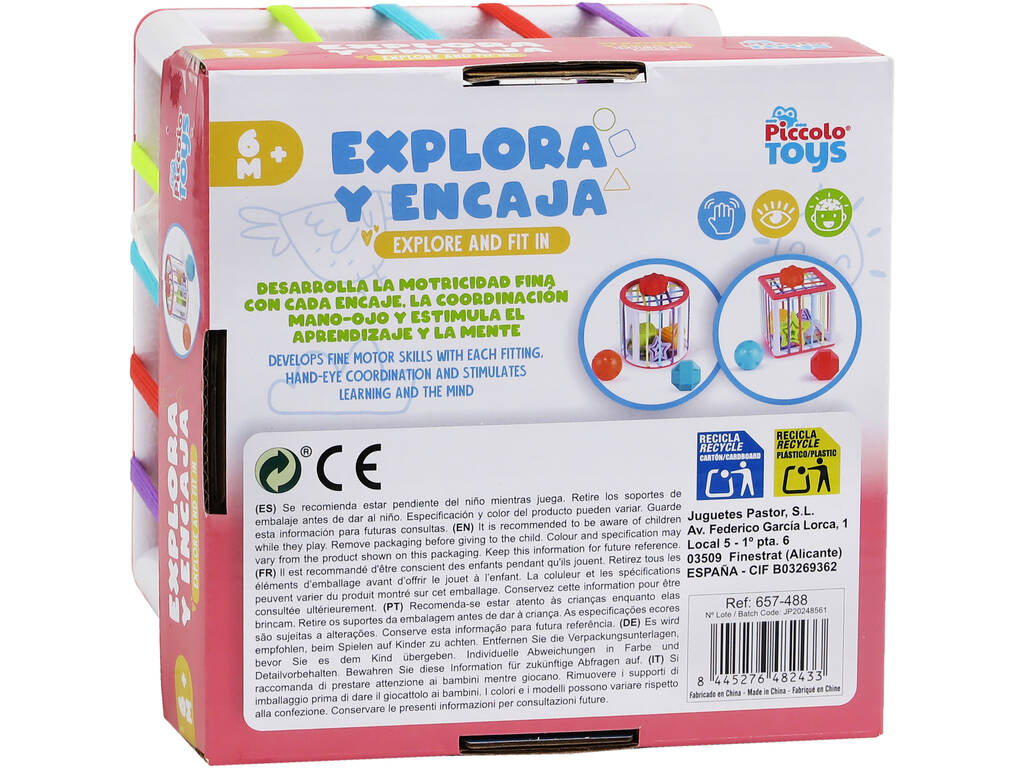 Cubo esplora e incastra con 6 pezzi