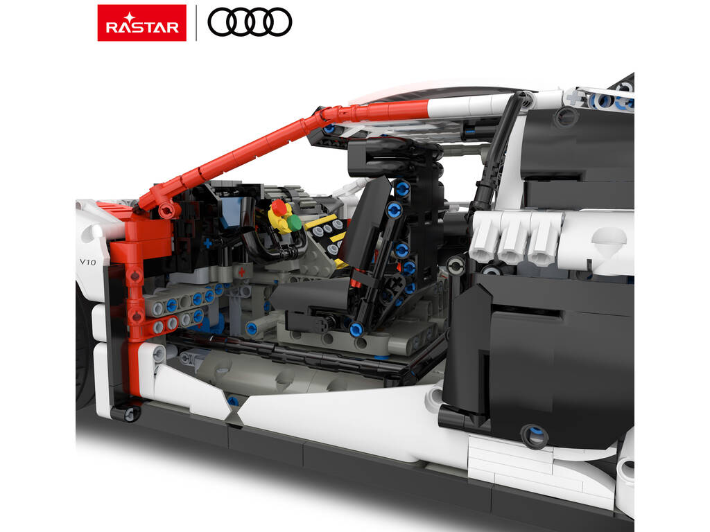 Audi R8 LMS GT3 White 1:8 Radio Control 1:8 à construire avec 3322 pièces