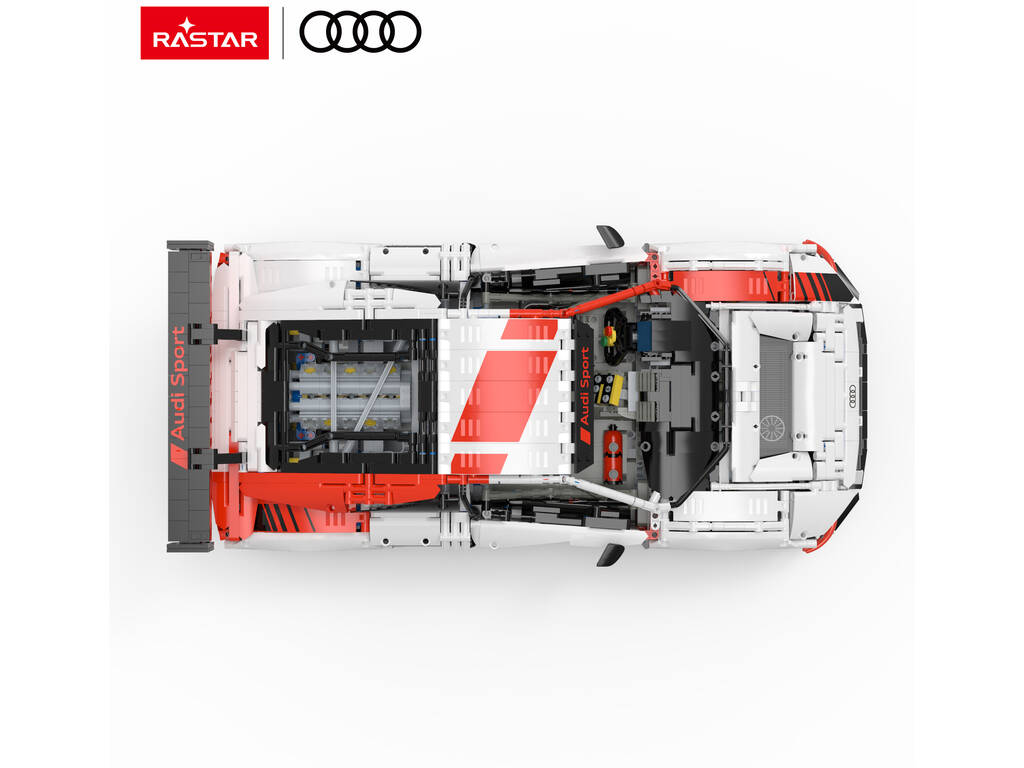 Audi R8 LMS GT3 White 1:8 Radio Control 1:8 à construire avec 3322 pièces