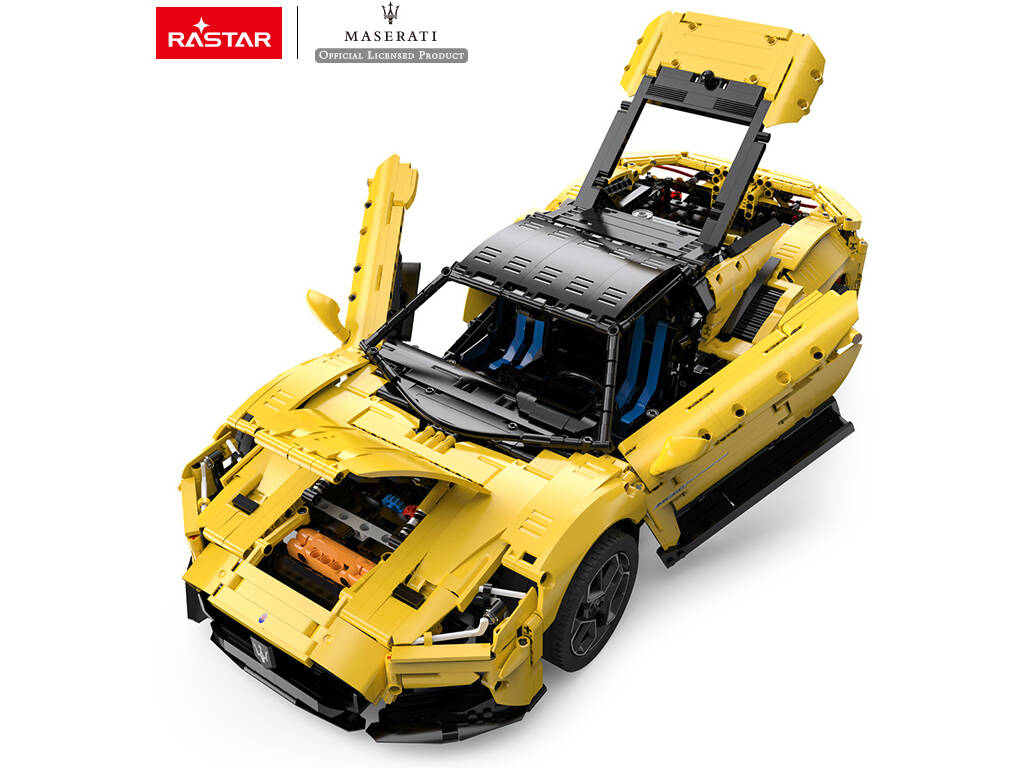 Maserati MC20 Yellow 1:8 Radio Control 1:8 à construire avec 3466 pièces