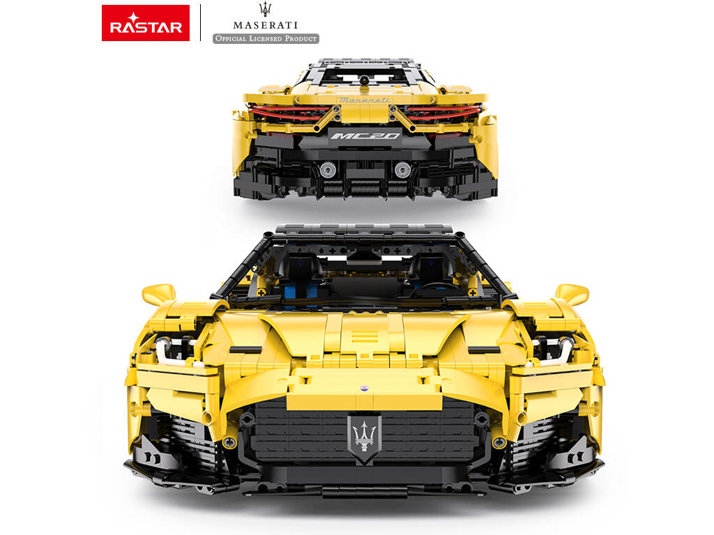 Maserati MC20 Yellow 1:8 Radio Control 1:8 à construire avec 3466 pièces