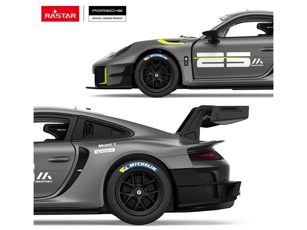 Porsche 911 GT2 RS Clubsport 25 Black Radio Control 1:18 Kit de construction de 68 pièces à assembler