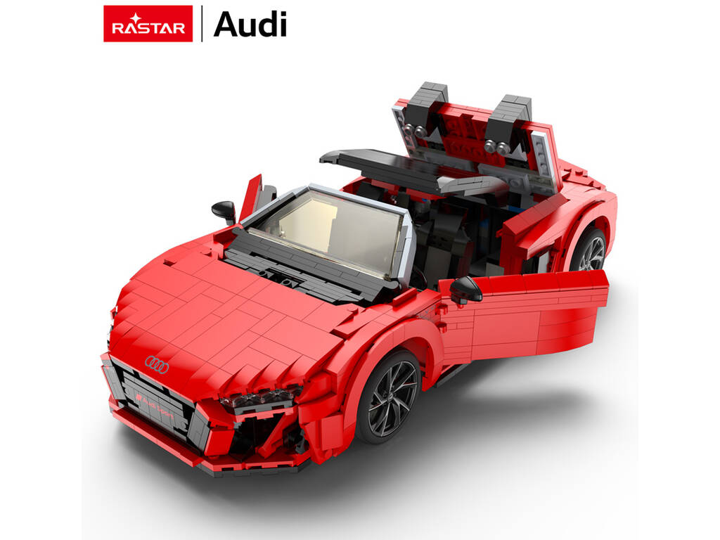 Audi R8 Spyder Rossa 1:14 Costruibile da 1440 Pezzi