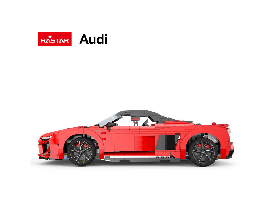 Audi R8 Spyder Rossa 1:14 Costruibile da 1440 Pezzi