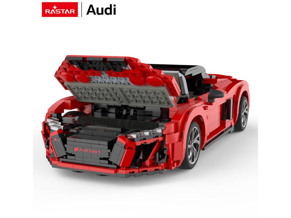 Audi R8 Spyder Rossa 1:14 Costruibile da 1440 Pezzi