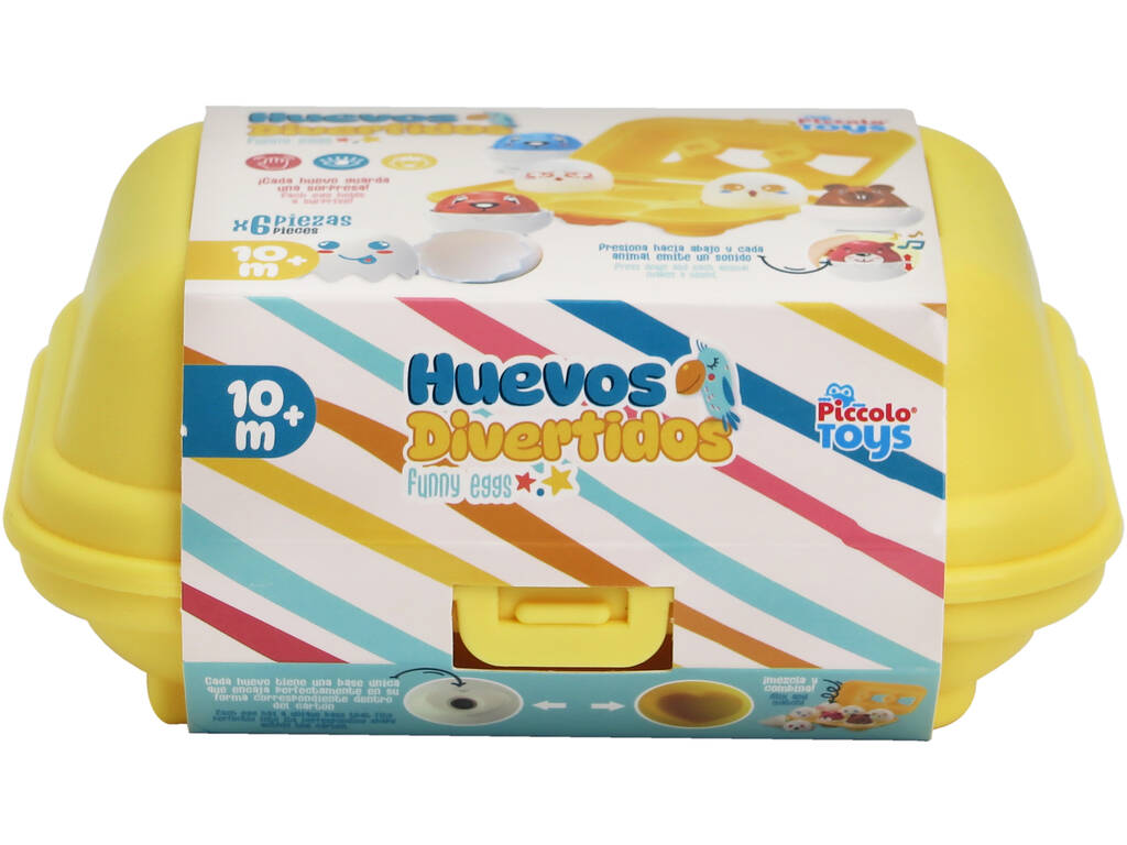 Set di 6 uova divertenti con suono