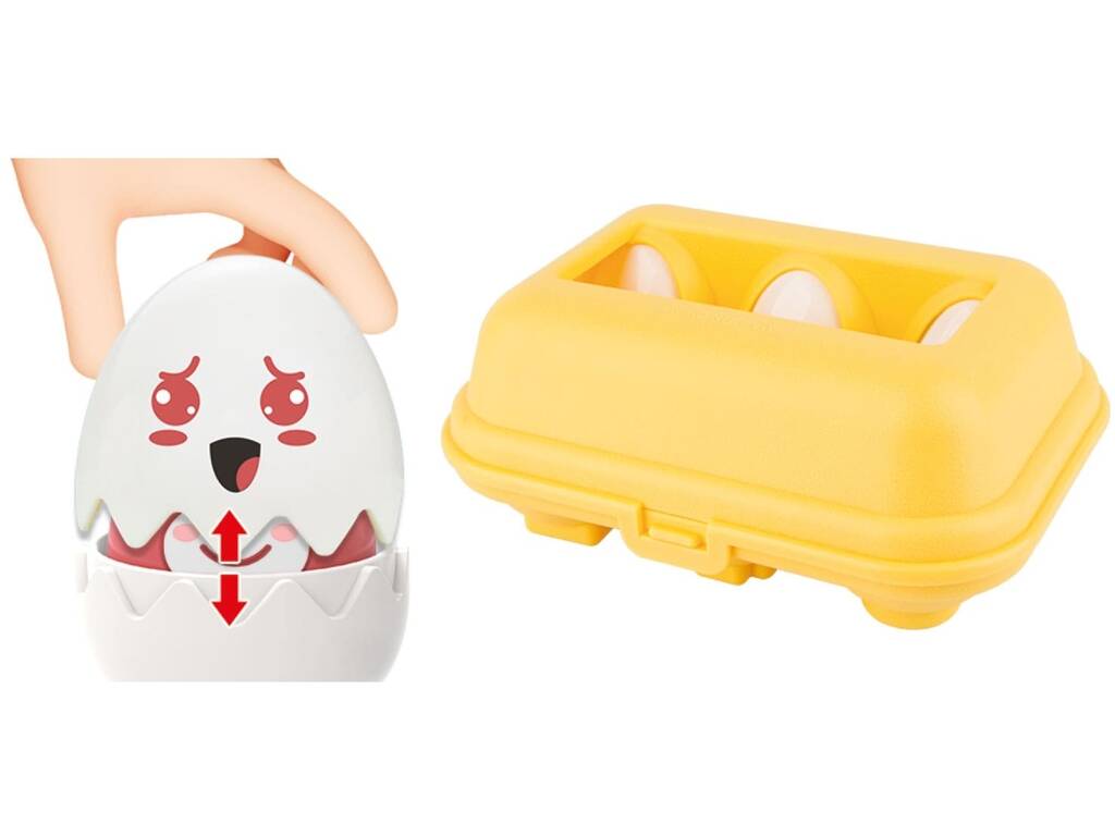 Set di 6 uova divertenti con suono