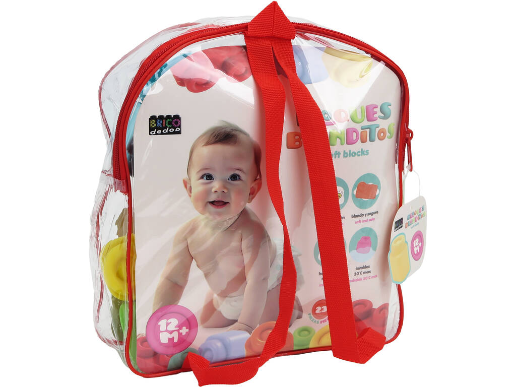 Sac à dos Soft Blocks avec 23 pièces