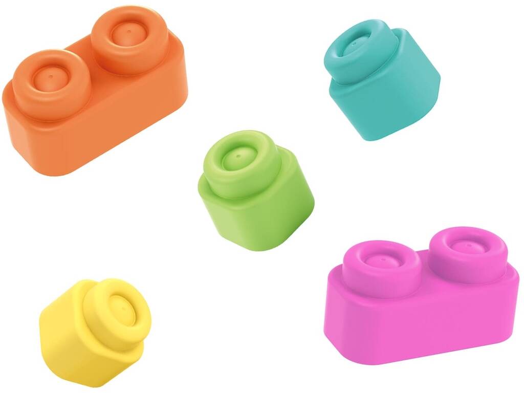 Cube avec 16 blocs de construction souples
