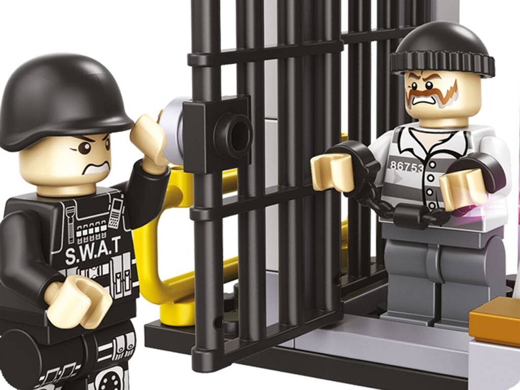 Set di blocchi da costruzione della stazione di polizia di City Policie