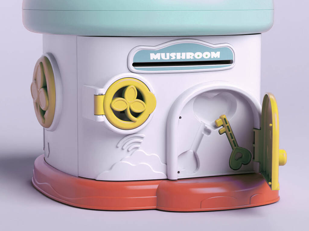 Coffre-fort pour dinosaure de la Maison du Champignon Bleu avec deux clés