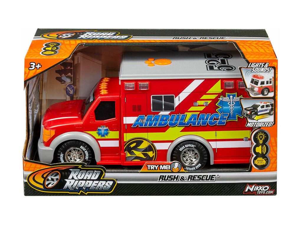 Road Rippers Rettungswagen Rush & Rescue mit Licht und Geräuschen