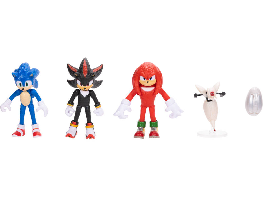 Sonic 3 Movie Collection Pack avec 5 figurines de 6 cm