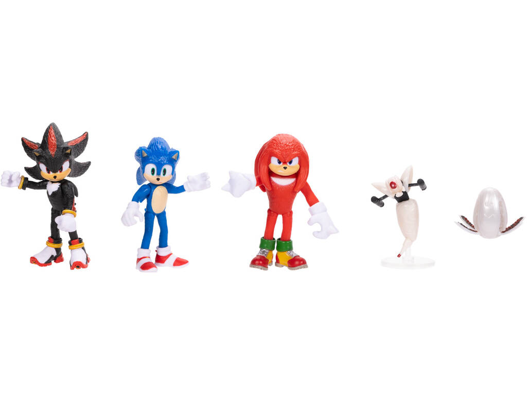 Sonic 3 Movie Collection Pack avec 5 figurines de 6 cm