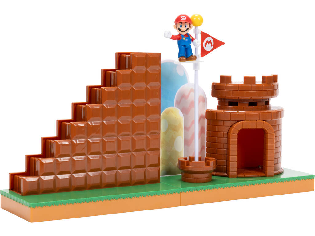 Super Mario Gioco di livello completo con figura e pezzi interattivi