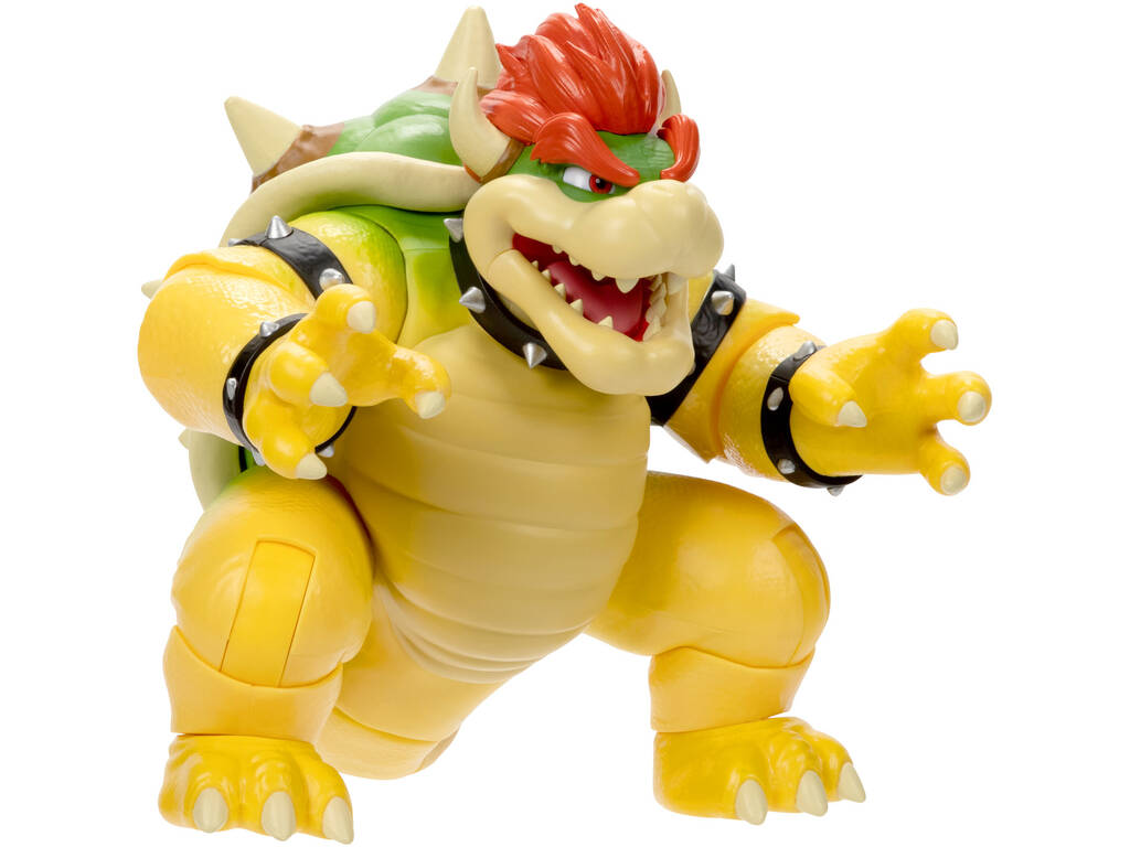 Super Mario Bros The Movie Figura Premium Bowser Effetto Fuoco