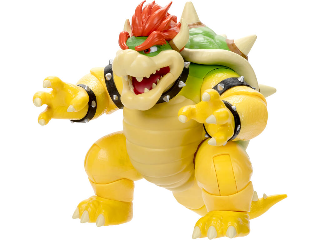Super Mario Bros The Movie Figura Premium Bowser Effetto Fuoco