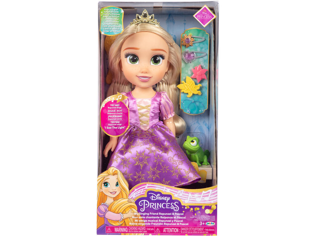 Principesse Disney Bambola Raperonzolo canterina da 35 cm