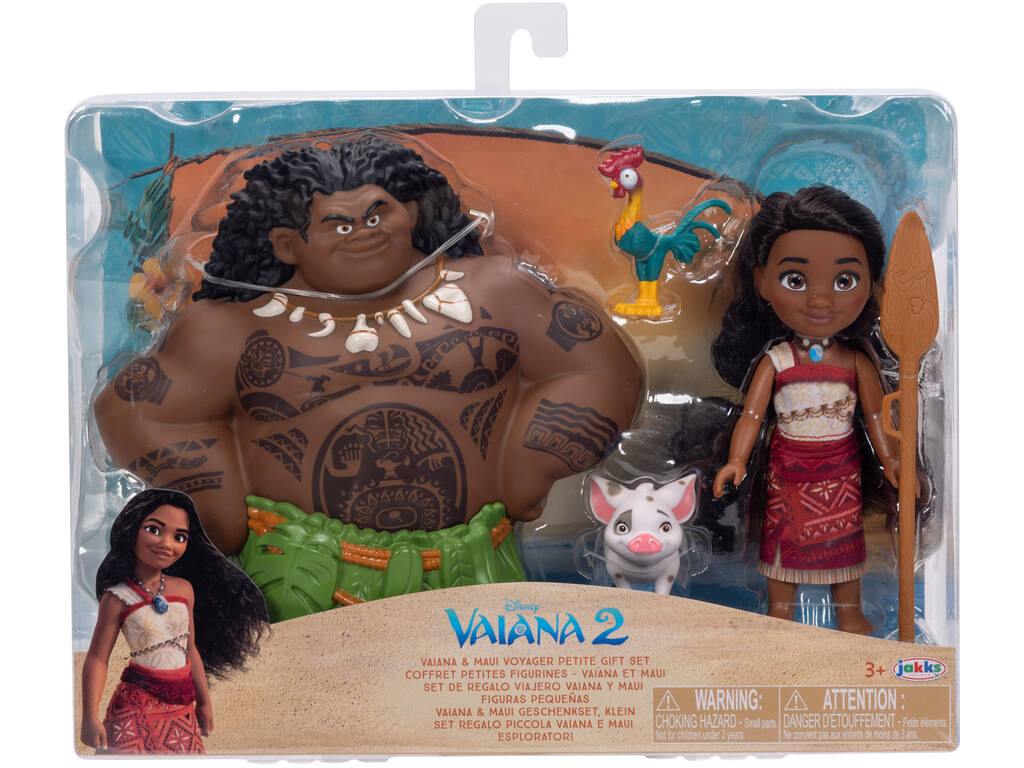 Disney Vaiana 2 Set di figurine di Maui e Vaiana da 15 cm