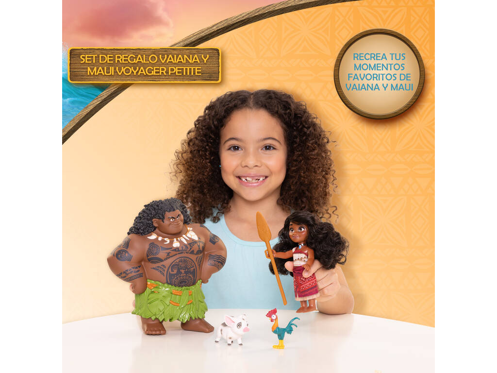Disney Vaiana 2 Set di figurine di Maui e Vaiana da 15 cm