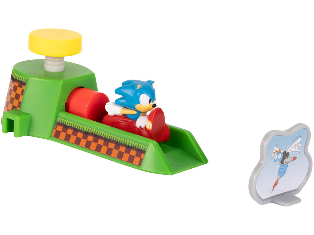 Sonic The Hedgehog Go Go Racers Mini Lançador com Sonic