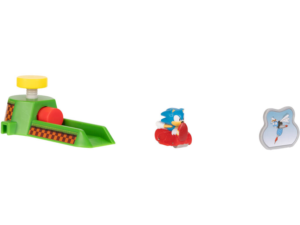 Sonic The Hedgehog Go Go Racers Mini Lançador com Sonic