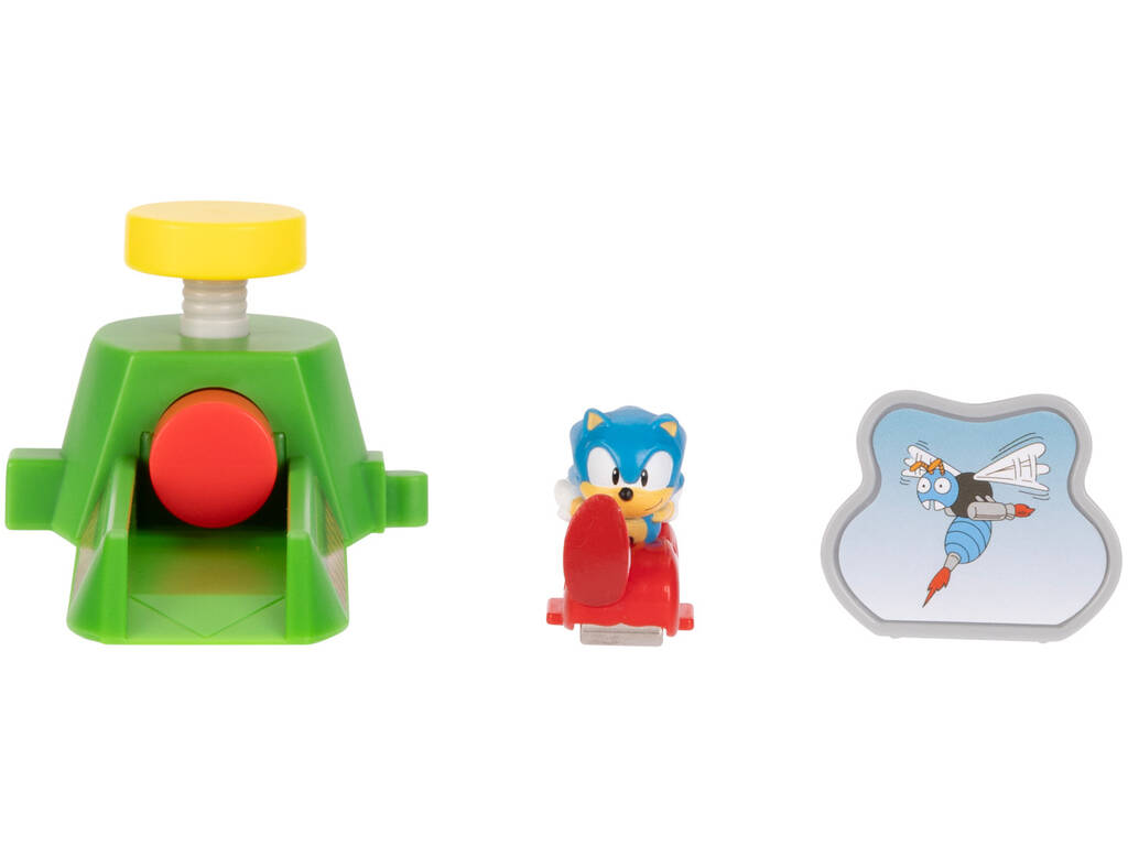 Sonic The Hedgehog Go Go Racers Mini Lançador com Sonic