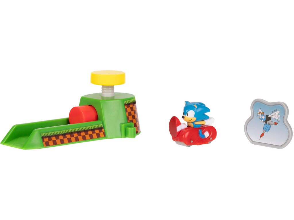 Sonic The Hedgehog Go Go Racers Mini Lançador com Sonic