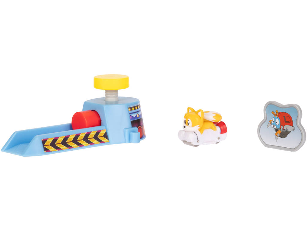 Sonic The Hedgehog Go Go Racers Mini Lanciatore con Tails