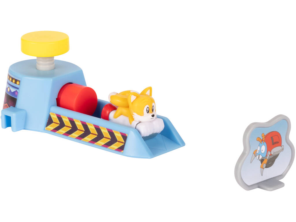 Sonic The Hedgehog Go Go Racers Mini Lanciatore con Tails