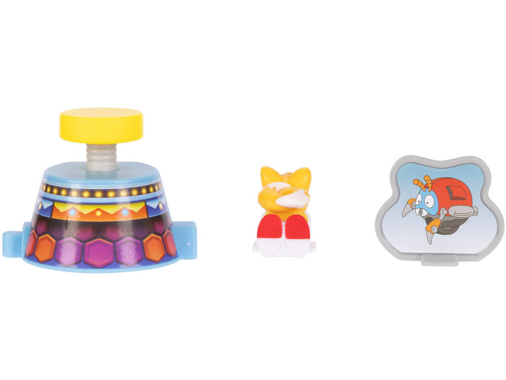 Sonic The Hedgehog Go Go Racers Mini Lanciatore con Tails