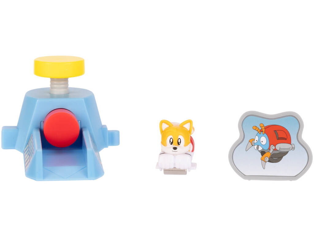 Sonic The Hedgehog Go Go Racers Mini Lanciatore con Tails