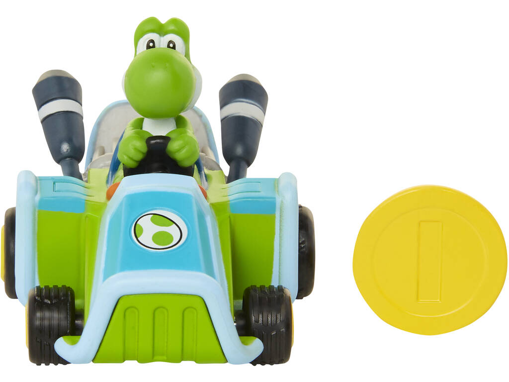 Super Mario Auto Yoshi con moneta di Mariokart