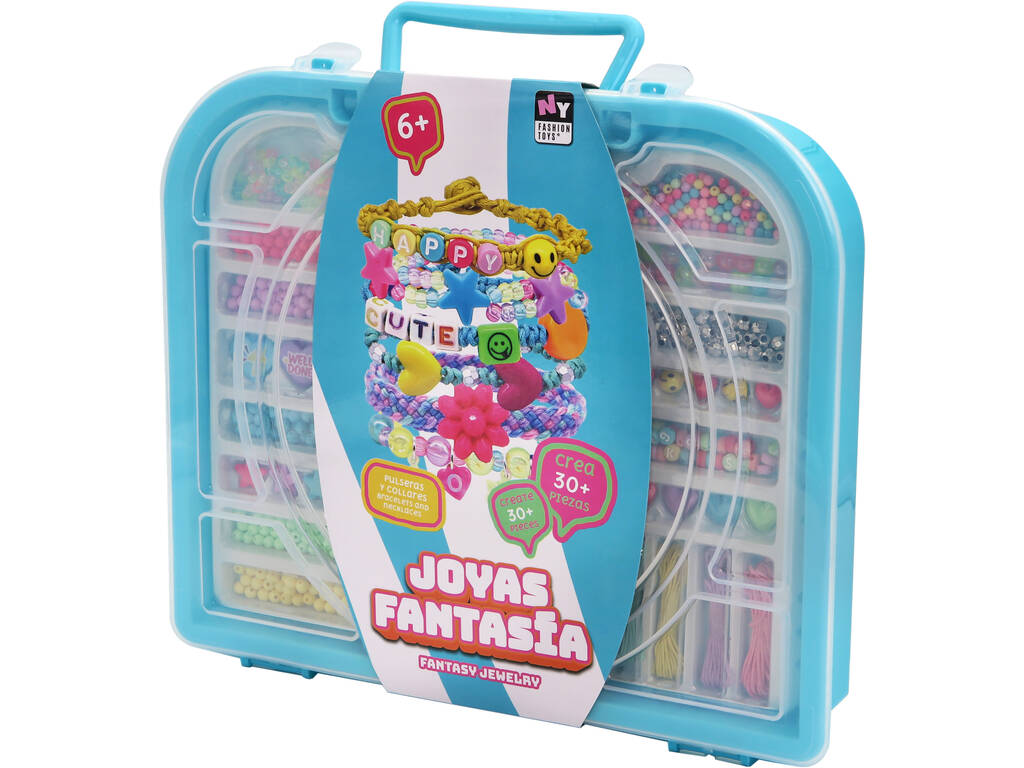 Coffret à bijoux bleu fantaisie