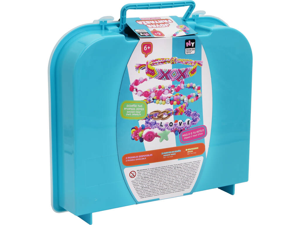 Coffret à bijoux bleu fantaisie