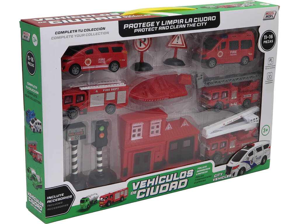 Set pompier Véhicules et accessoires de ville