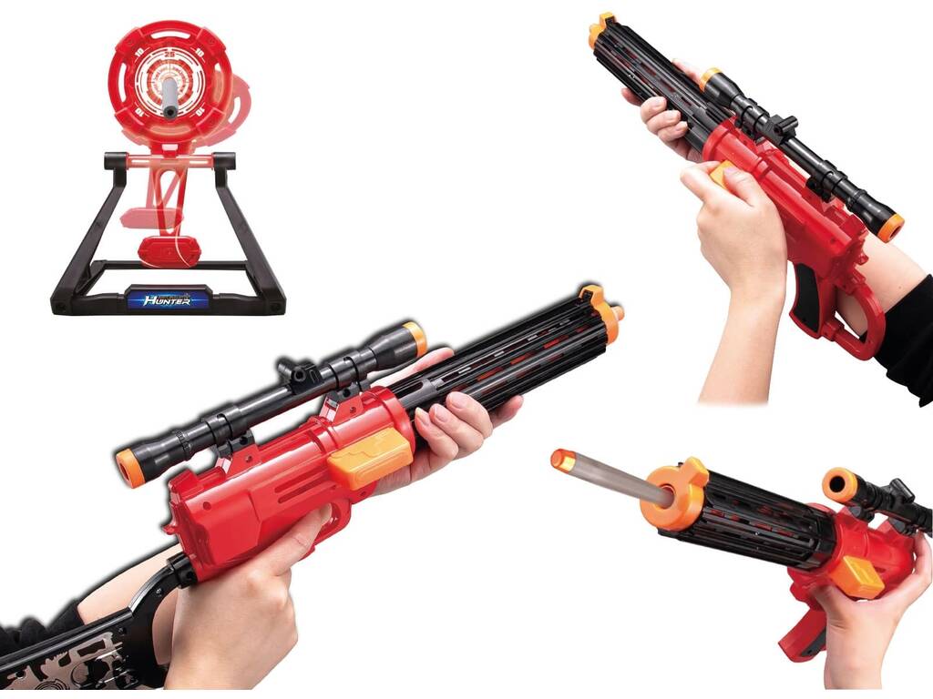 Lanceur de fléchettes Bunder Sniper avec 14 fléchettes et cibles