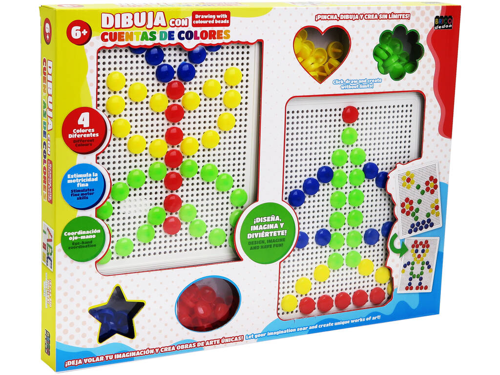 Disegna con perline colorate