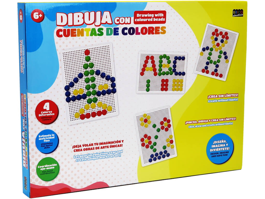 Disegna con perline colorate