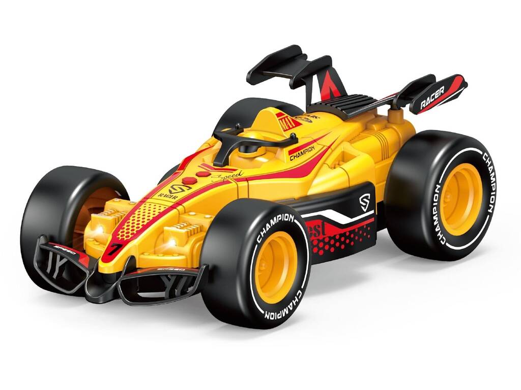 Formule 1 Speed Car Jaune avec son et lumière