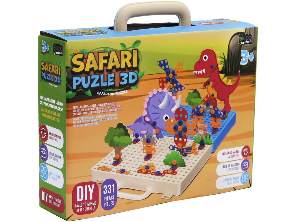 Valigetta Safari Puzzle 3D con 331 pezzi