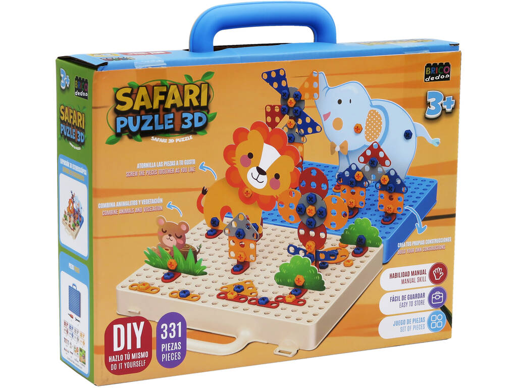 Valigetta Safari Puzzle 3D con 331 pezzi