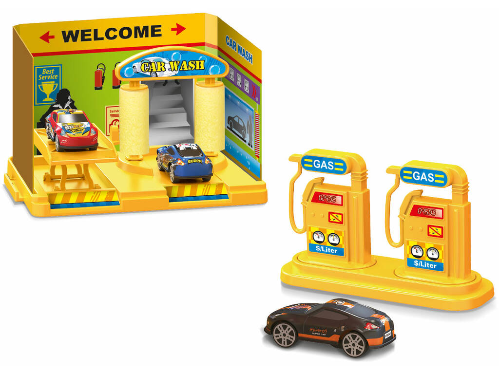 Parcheggio multi-servizi a 4 piani con 5 veicoli e accessori