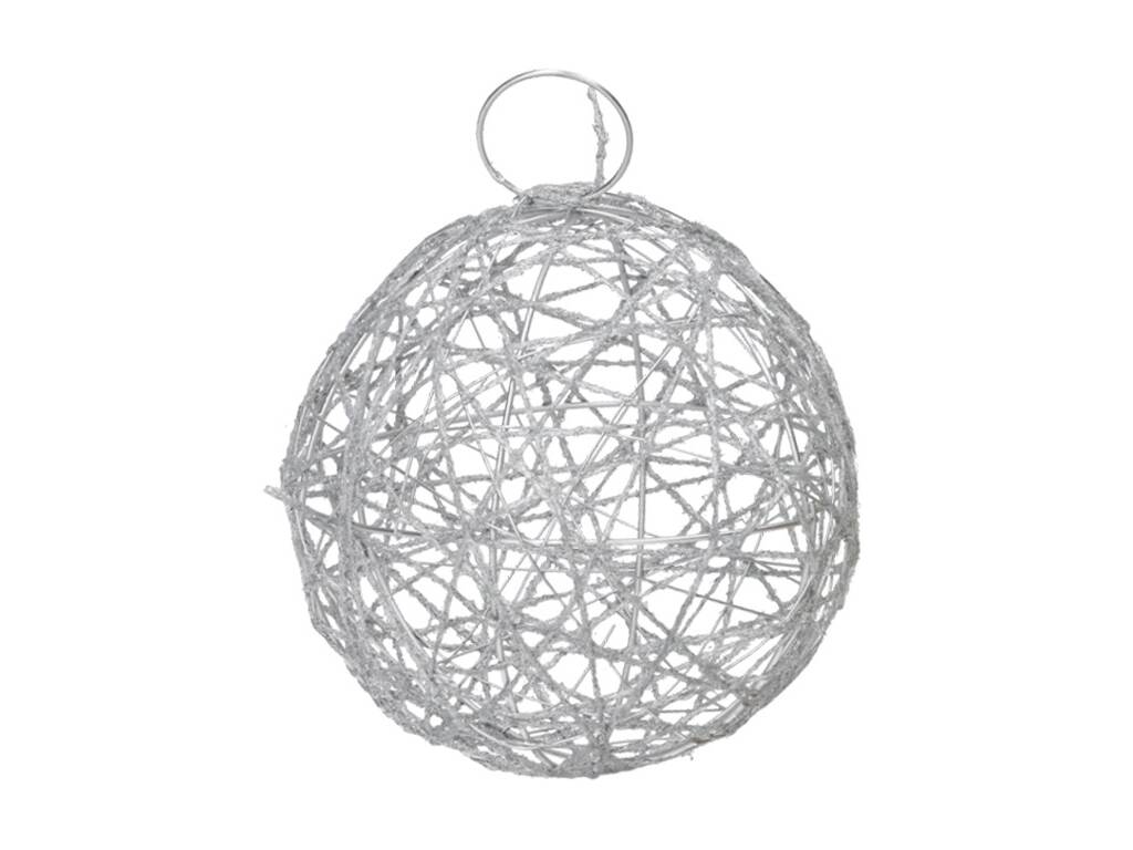 Pallina di Natale ciondolo in metallo da 9 cm