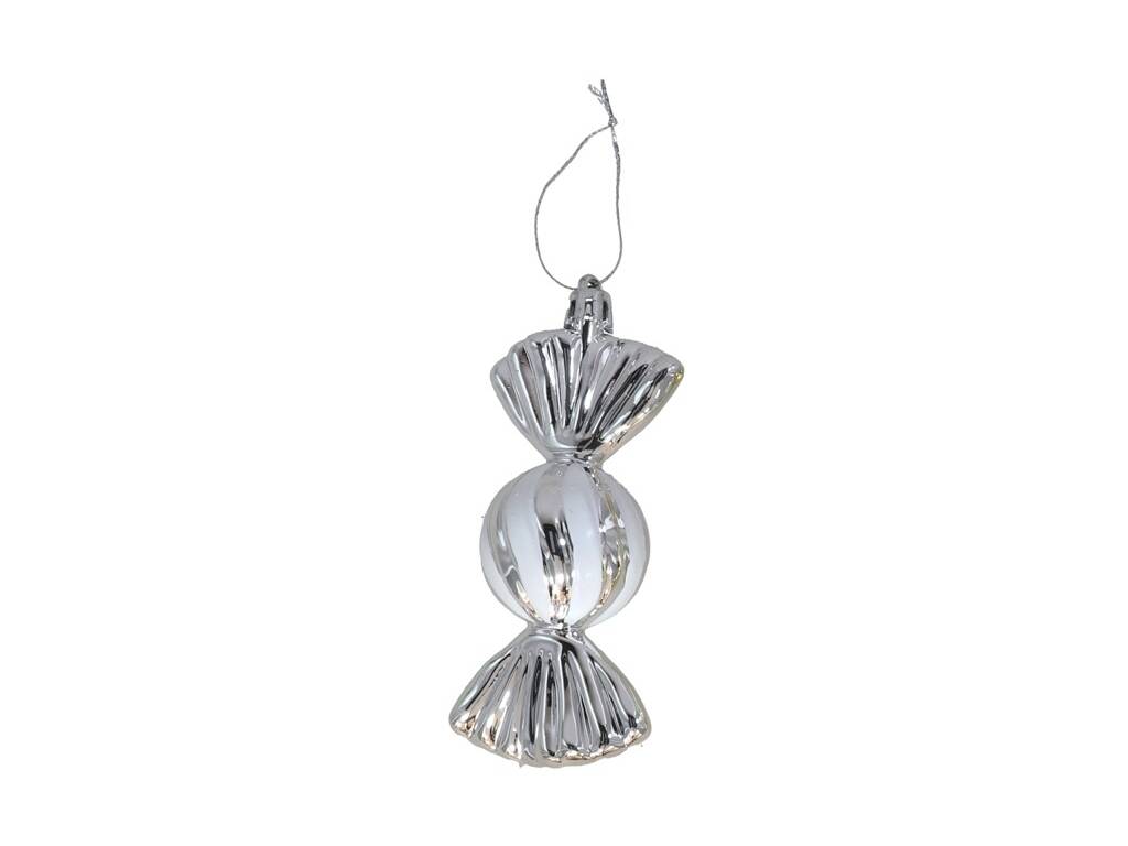 Pendentif en forme de bonbon décoré de Noël 11 cm